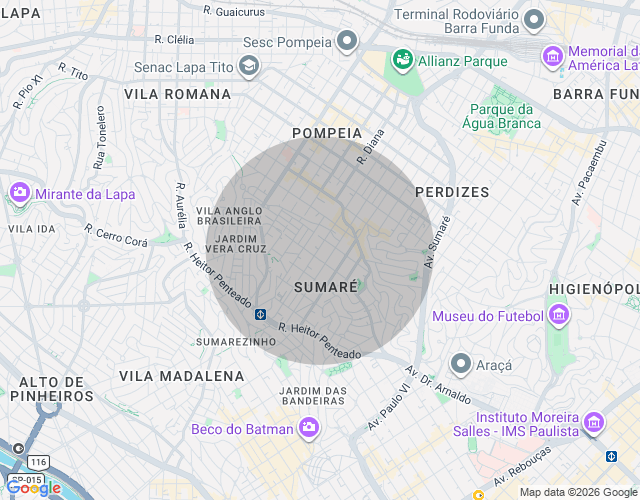 Imóvel no mapa