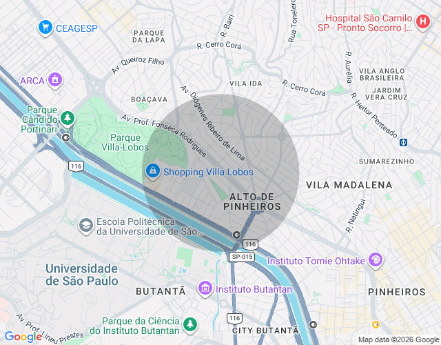 Imóvel no mapa