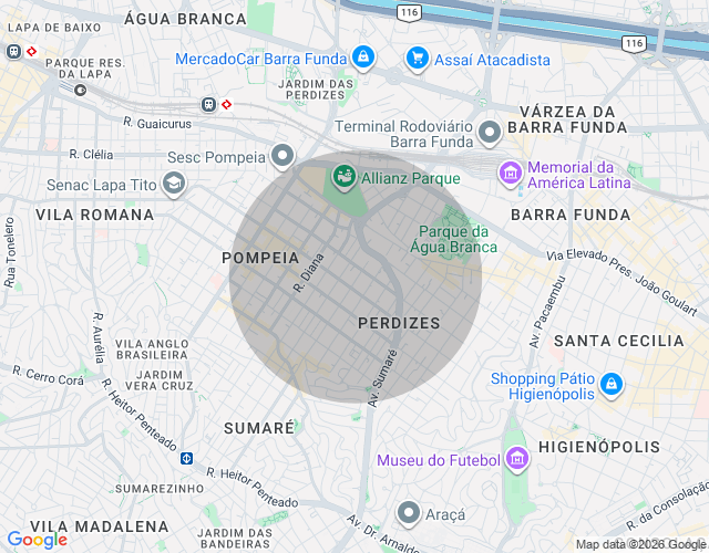 Imóvel no mapa