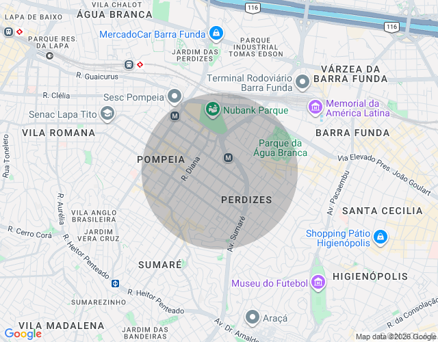 Imóvel no mapa