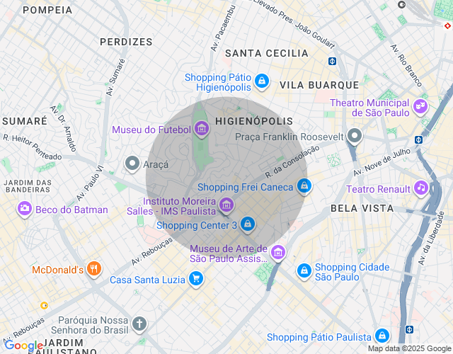 Imóvel no mapa