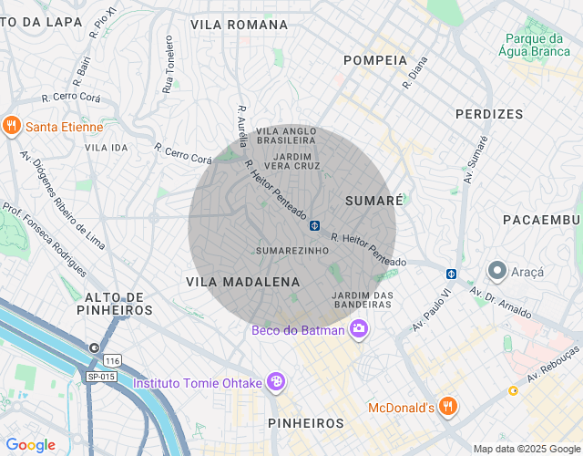 Imóvel no mapa