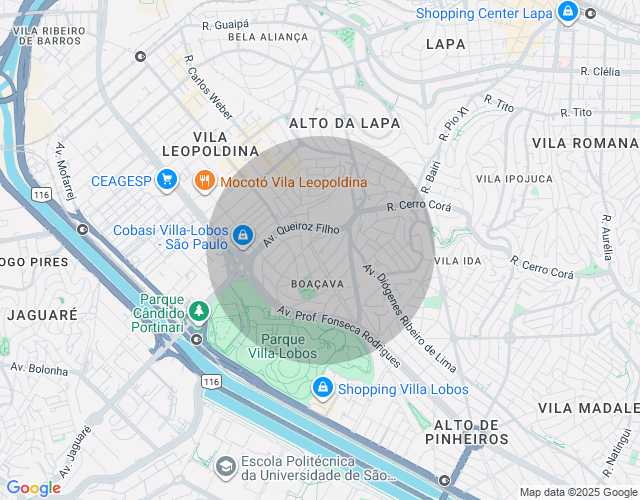 Imóvel no mapa