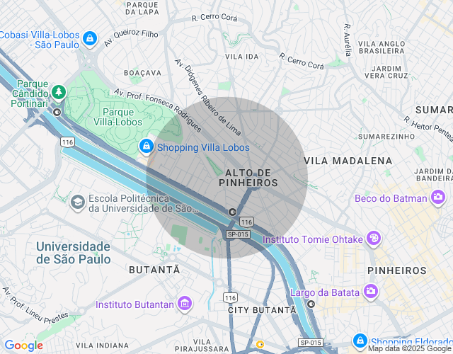 Imóvel no mapa