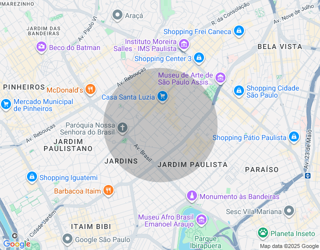 Imóvel no mapa