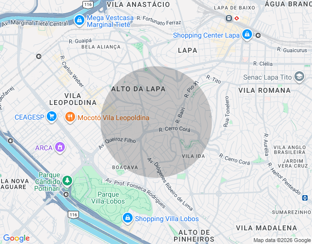Imóvel no mapa