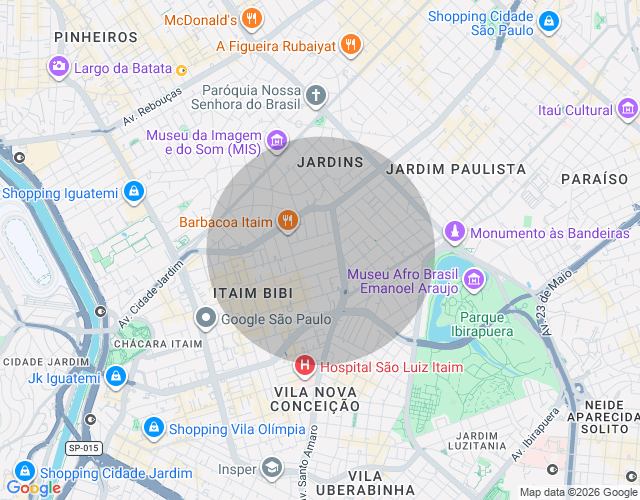 Imóvel no mapa