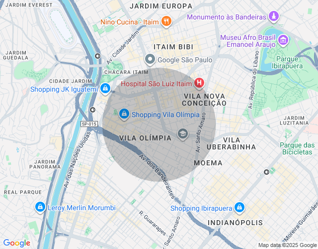 Imóvel no mapa