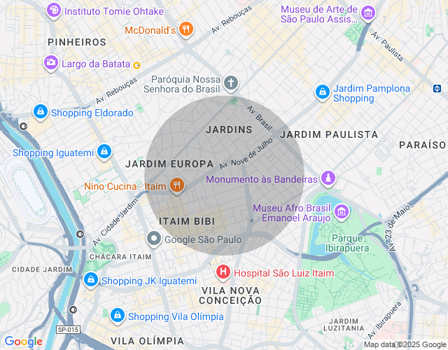 Imóvel no mapa