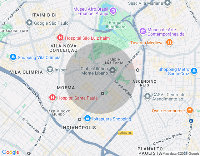 Imóvel no mapa