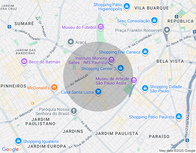Imóvel no mapa