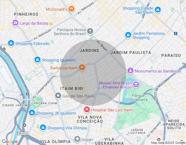 Imóvel no mapa