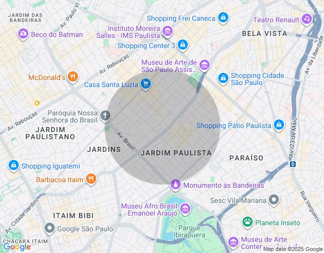 Imóvel no mapa