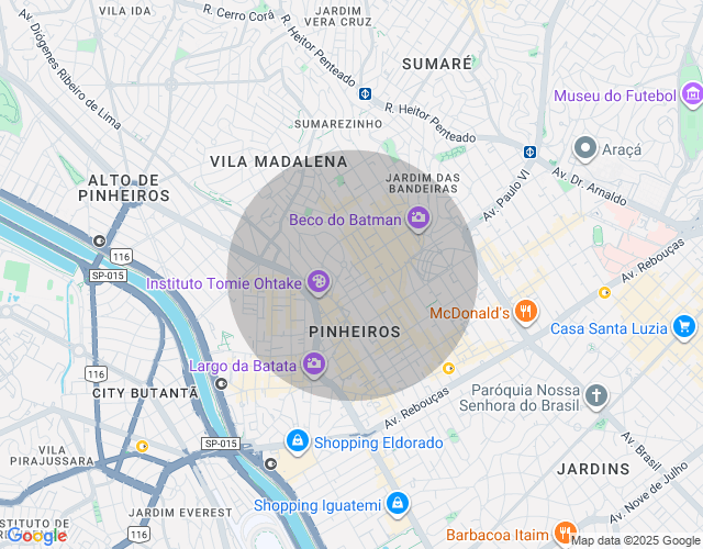 Imóvel no mapa