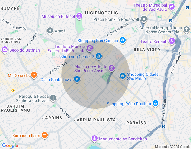 Imóvel no mapa