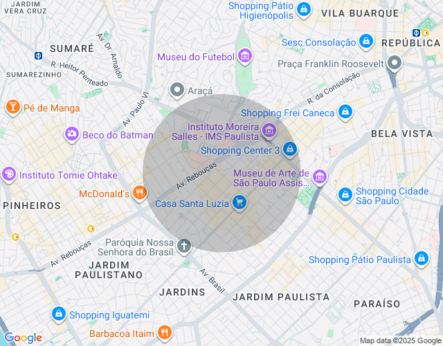 Imóvel no mapa