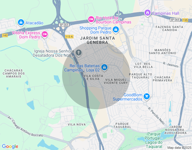 Imóvel no mapa