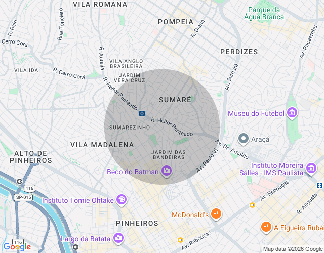 Imóvel no mapa