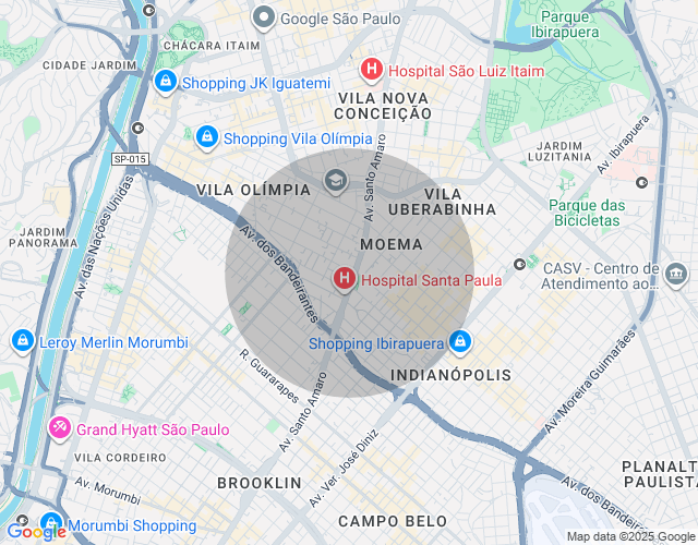 Imóvel no mapa