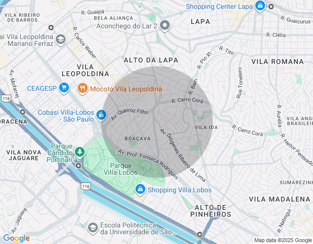 Imóvel no mapa
