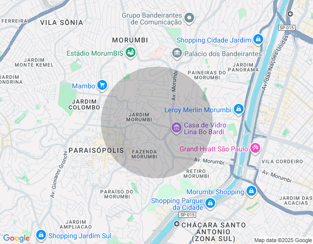 Imóvel no mapa