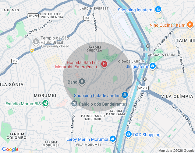 Imóvel no mapa