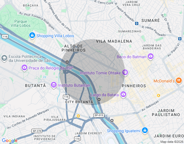 Imóvel no mapa