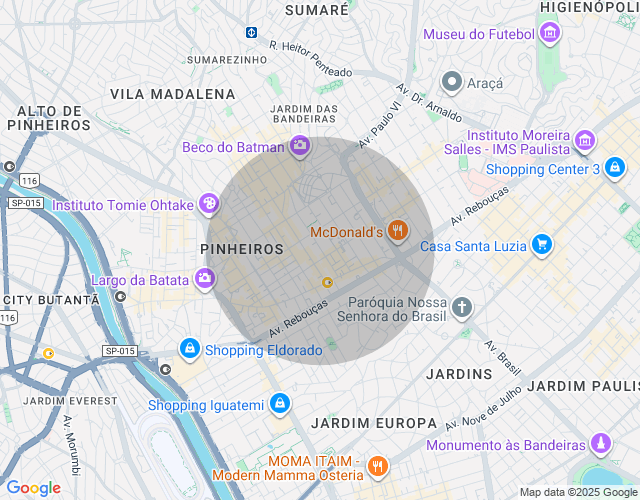 Imóvel no mapa