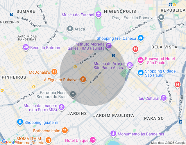 Imóvel no mapa