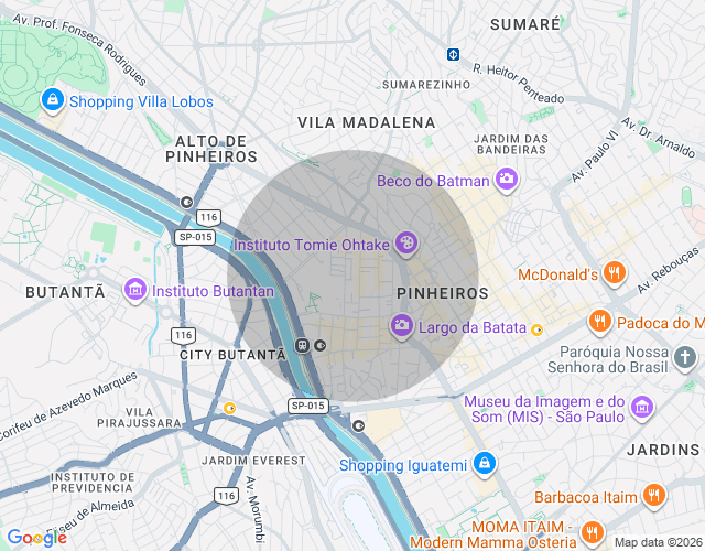 Imóvel no mapa