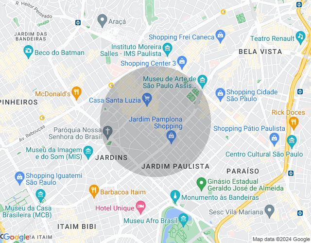 Imóvel no mapa