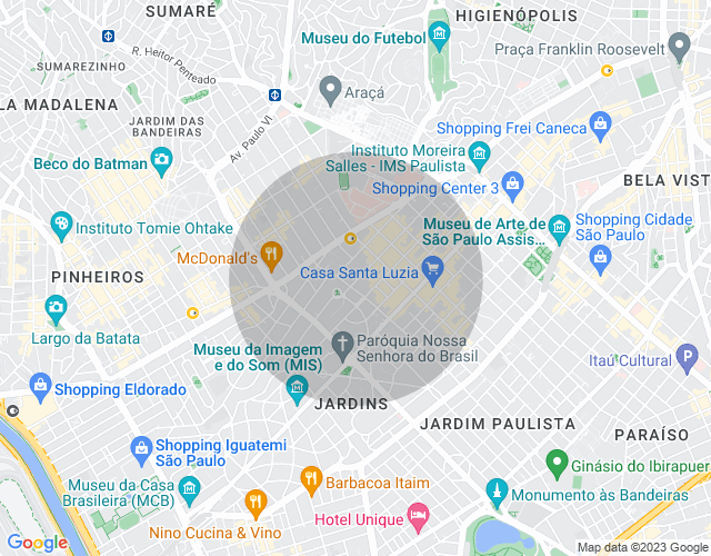 Imóvel no mapa