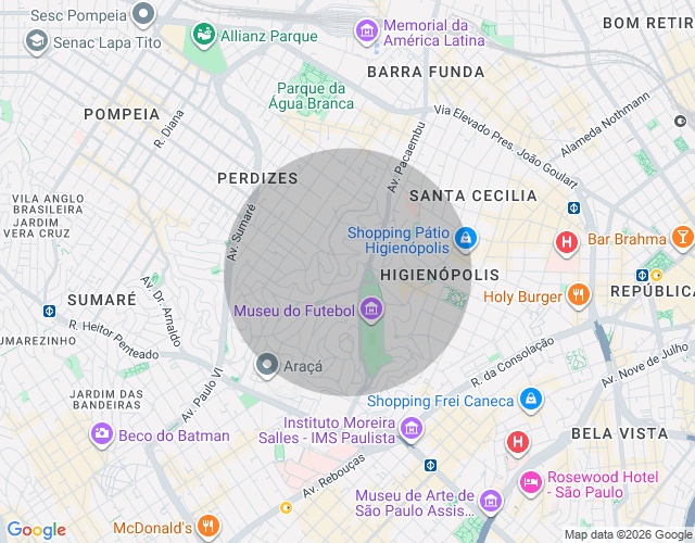 Imóvel no mapa