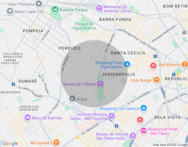 Imóvel no mapa