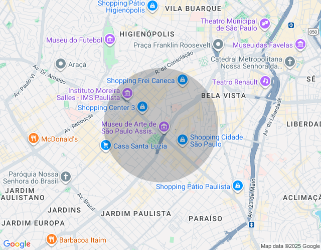 Imóvel no mapa