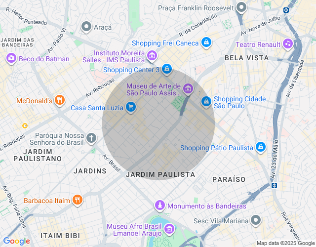 Imóvel no mapa