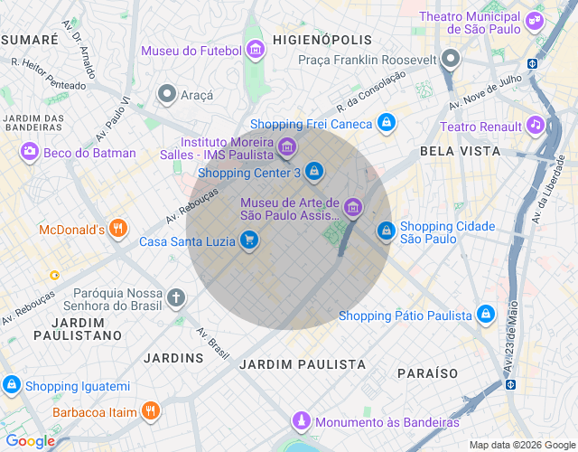 Imóvel no mapa