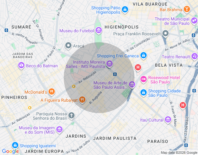 Imóvel no mapa