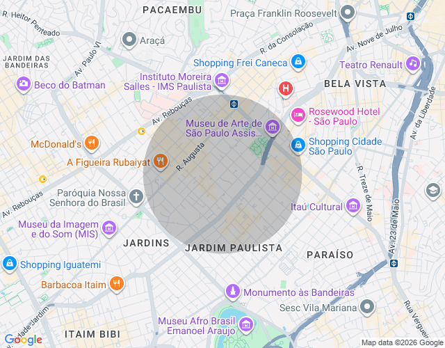 Imóvel no mapa