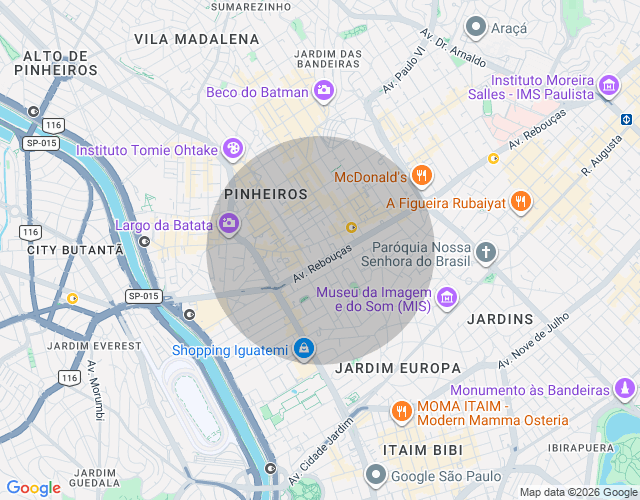 Imóvel no mapa