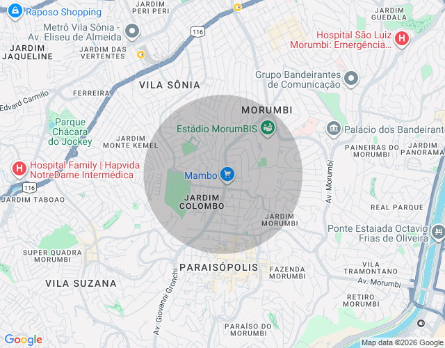 Imóvel no mapa