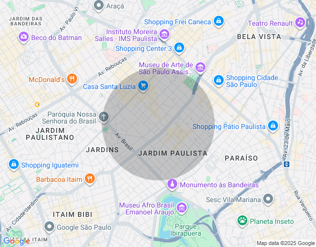 Imóvel no mapa