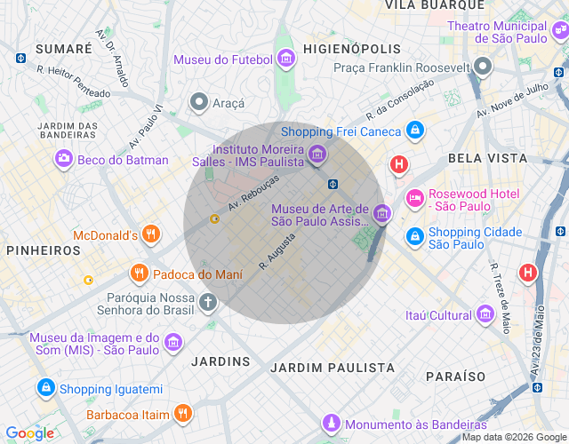 Imóvel no mapa