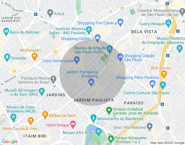 Imóvel no mapa
