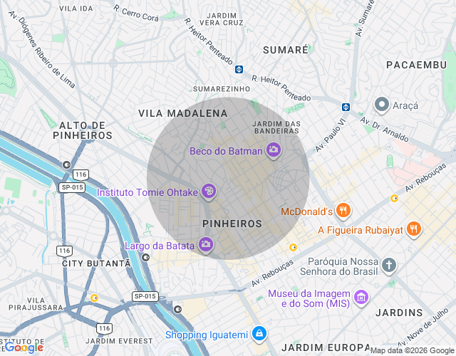 Imóvel no mapa
