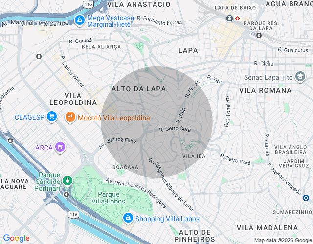 Imóvel no mapa