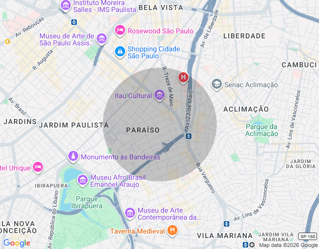 Imóvel no mapa