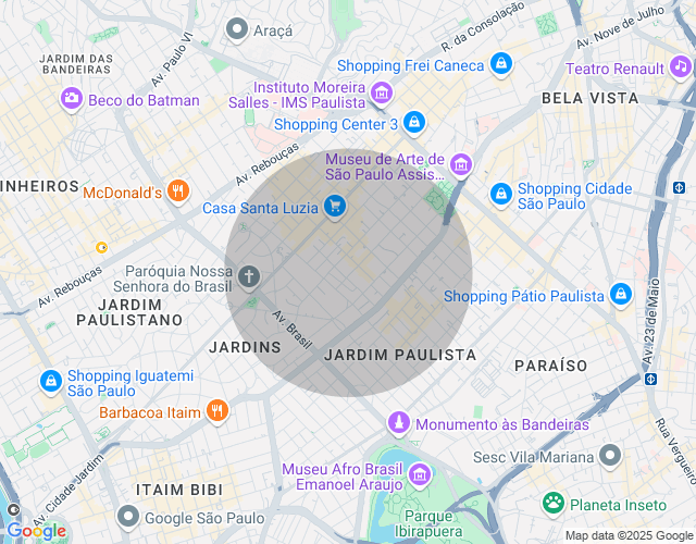 Imóvel no mapa