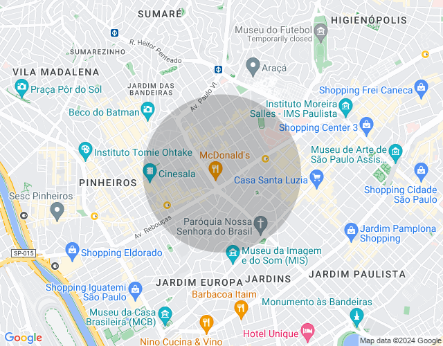 Imóvel no mapa