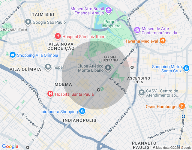 Imóvel no mapa